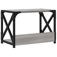 Supporto Stampante 2 Piani Grigio Sonoma 44x26x31,5 Multistrato 833983