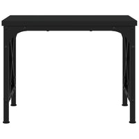 Supporto per stampante tavolo da ufficio 40 x 30 x 31 cm in legno ingegnerizzato nero 02_0044725