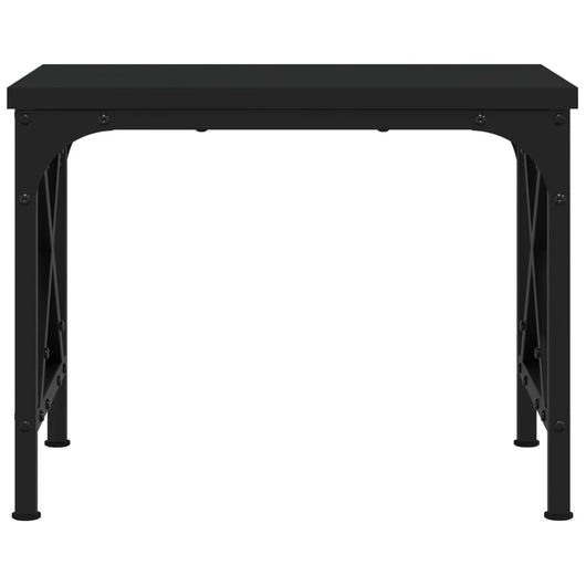 Supporto per stampante tavolo da ufficio 40 x 30 x 31 cm in legno ingegnerizzato nero 02_0044725