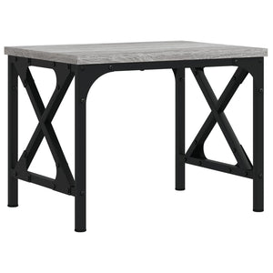 Supporto per stampante tavolo mobile ufficio sonoma 40 x 30 x 31 cm legno ingegnerizzato grigio 02_0044777