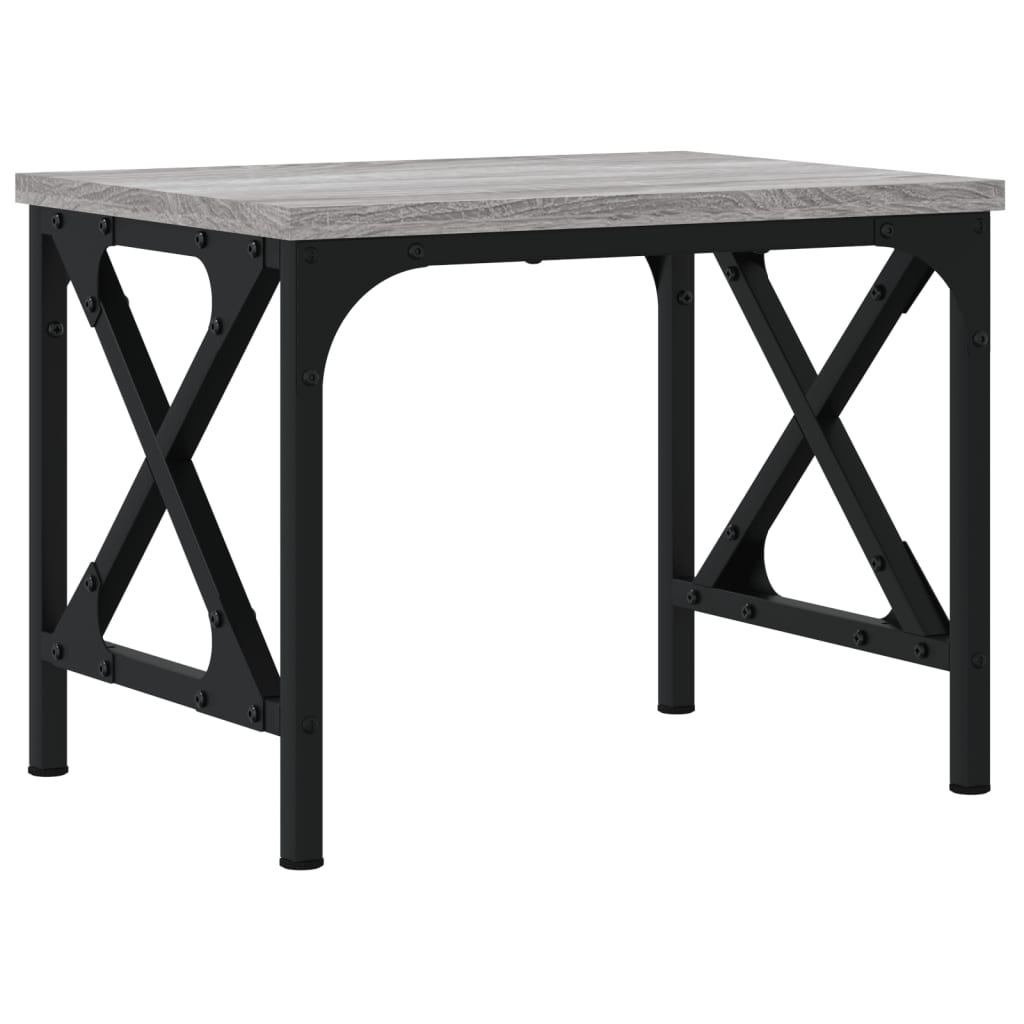 Supporto per stampante tavolo mobile ufficio sonoma 40 x 30 x 31 cm legno ingegnerizzato grigio 02_0044777