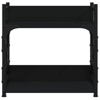 Supporto per stampante da tavolo per ufficio 2 livelli 40 x 20 x 40 cm nero 02_0044715
