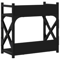 Supporto per Stampante 2 Livelli Nero 40x20x40 cm Multistrato 833990