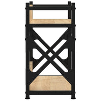 Supporto per stampante tavolo ufficio 2 livelli sonoma 40 x 20 x 40 cm marrone 02_0044793