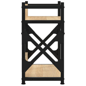 Supporto per stampante tavolo ufficio 2 livelli sonoma 40 x 20 x 40 cm marrone 02_0044793