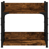 Supporto per stampante da tavolo per ufficio a 2 livelli 40 x 20 x 40 cm marrone 02_0044784