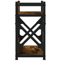 Supporto per stampante da tavolo per ufficio a 2 livelli 40 x 20 x 40 cm marrone 02_0044784