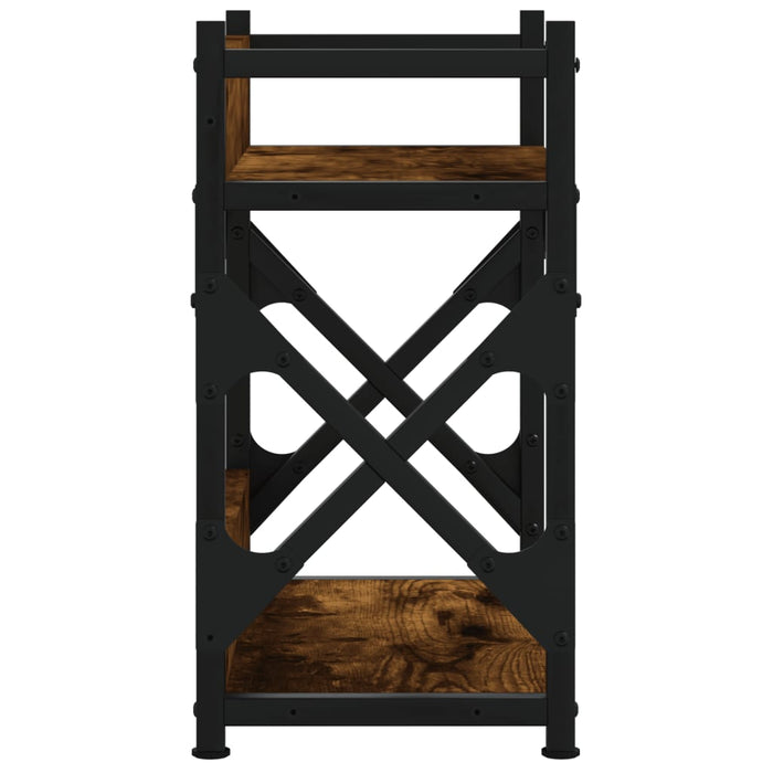 Supporto per stampante da tavolo per ufficio a 2 livelli 40 x 20 x 40 cm marrone 02_0044784