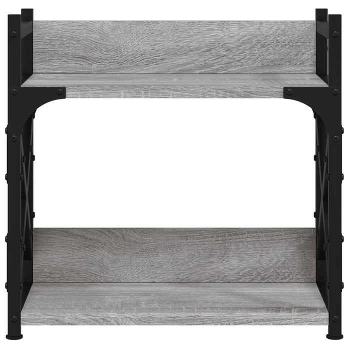 Supporto per stampante da tavolo per ufficio a 2 livelli Sonoma 40 x 20 x 40 cm grigio 02_0044794