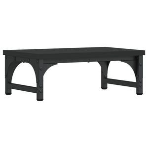 Supporto per monitor da tavolo mobile da scrivania 37 x 23 x 14 cm in legno ingegnerizzato nero 02_0044858