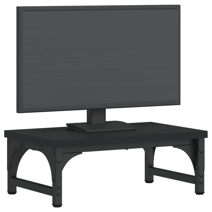 Supporto per Monitor Nero 37x23x14 cm Legno Multistrato 833995