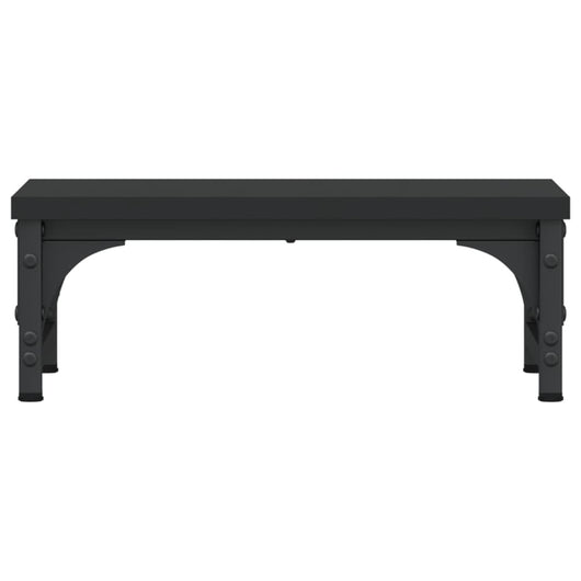 Supporto per monitor da tavolo mobile da scrivania 37 x 23 x 14 cm in legno ingegnerizzato nero 02_0044858