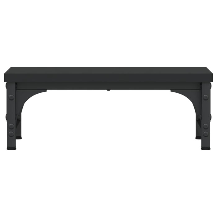 Supporto per monitor da tavolo mobile da scrivania 37 x 23 x 14 cm in legno ingegnerizzato nero 02_0044858