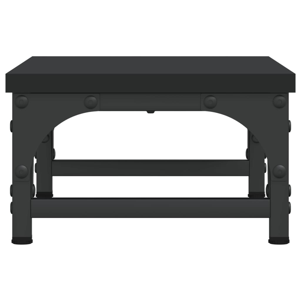 Supporto per monitor da tavolo mobile da scrivania 37 x 23 x 14 cm in legno ingegnerizzato nero 02_0044858
