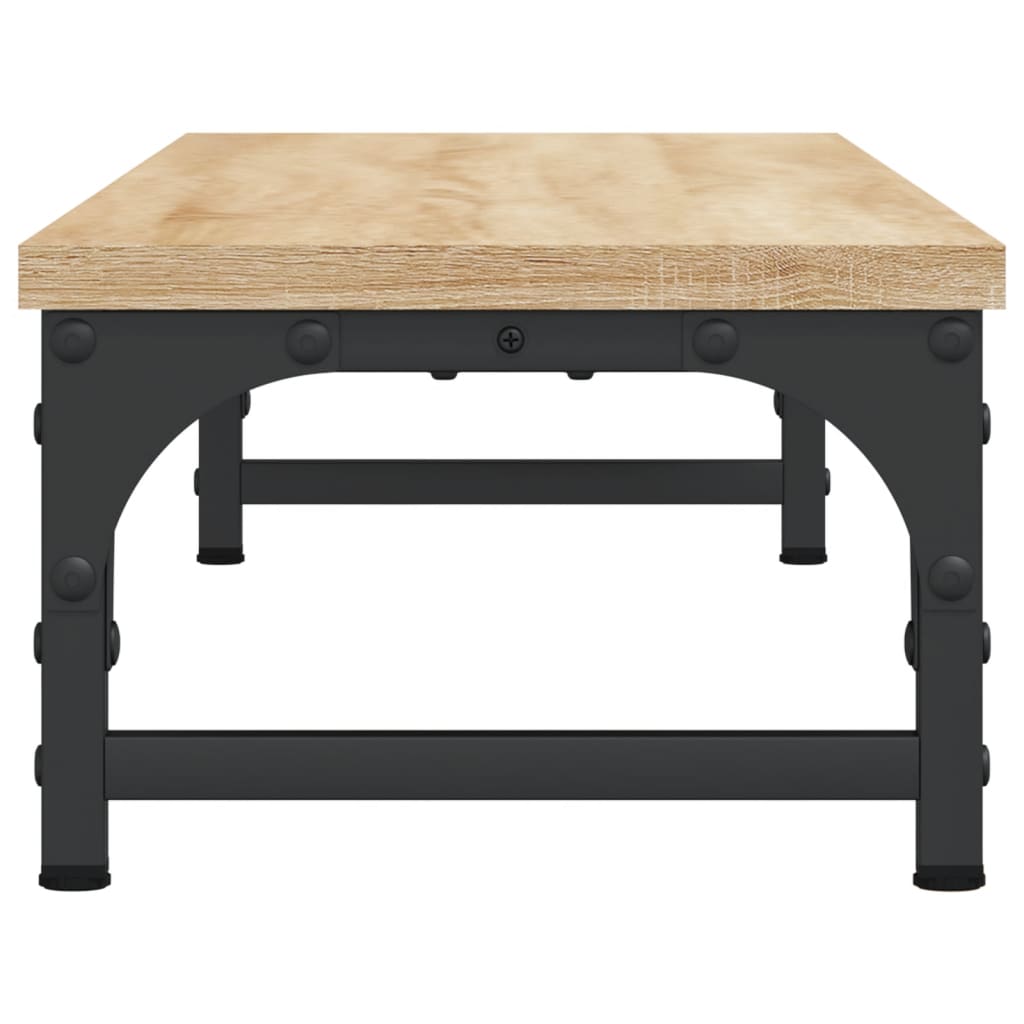 Supporto per monitor tavolo mobile ufficio sonoma 85 x 23 x 155 cm legno ingegnerizzato marrone 02_0045002