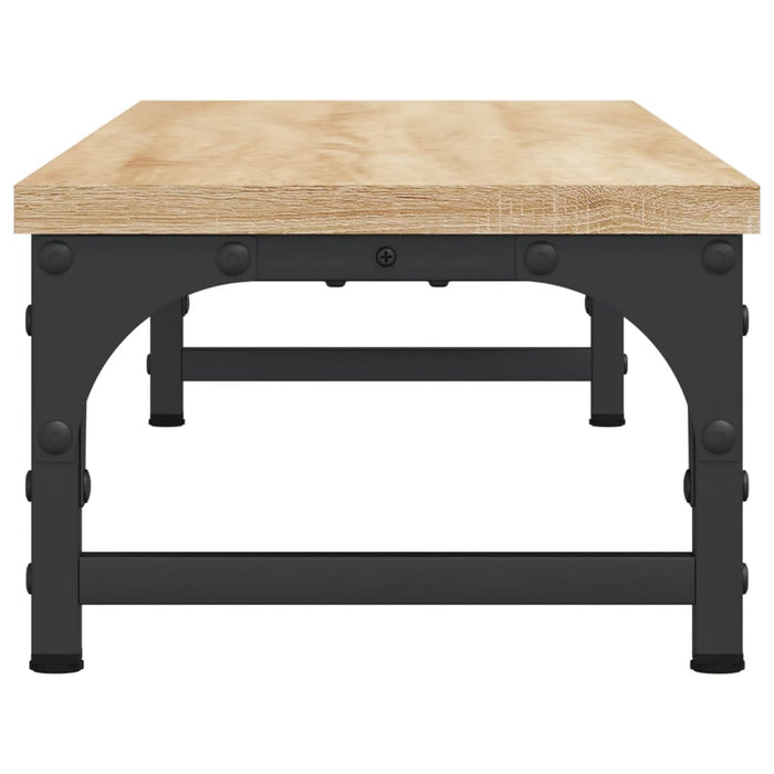 Supporto per monitor tavolo mobile ufficio sonoma 85 x 23 x 155 cm legno ingegnerizzato marrone 02_0045002