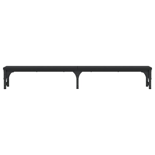 Supporto per monitor da tavolo mobile da scrivania 105 x 23 x 155 cm in legno ingegnerizzato nero 02_0044855