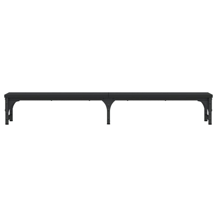 Supporto per monitor da tavolo mobile da scrivania 105 x 23 x 155 cm in legno ingegnerizzato nero 02_0044855