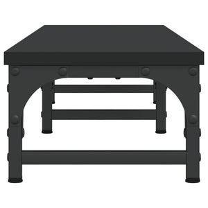 Supporto per monitor da tavolo mobile da scrivania 105 x 23 x 155 cm in legno ingegnerizzato nero 02_0044855