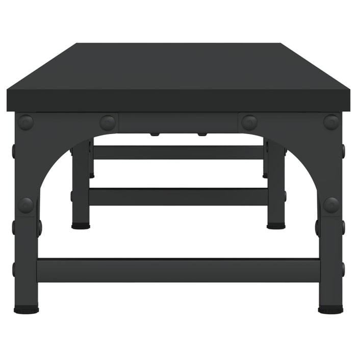 Supporto per monitor da tavolo mobile da scrivania 105 x 23 x 155 cm in legno ingegnerizzato nero 02_0044855