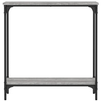 Tavolino Consolle Grigio Sonoma 75x22,5x75 cm Legno Multistrato 834023