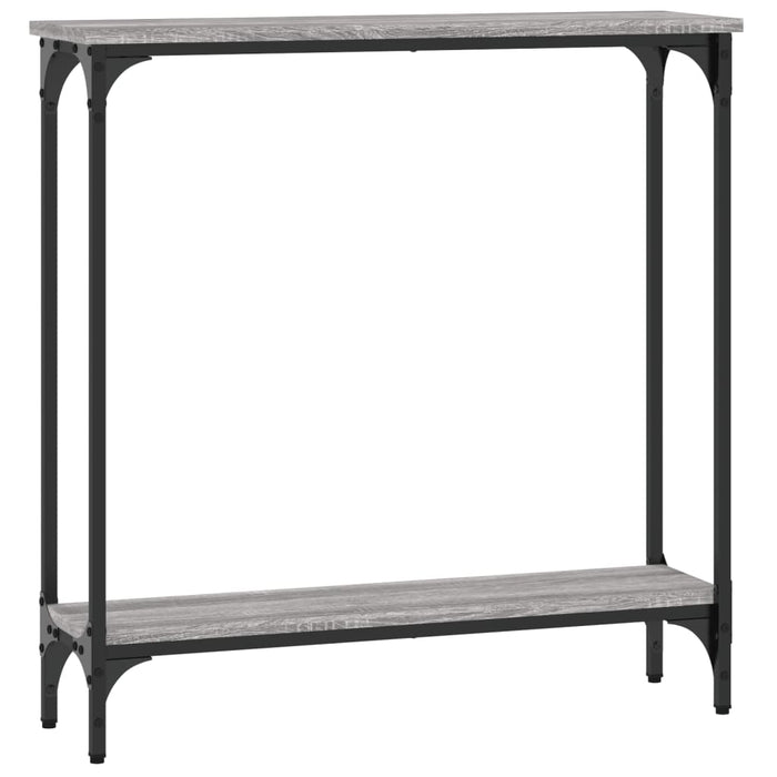 Tavolino Consolle-Tavolino da soggiorno-Tavolo Grigio Sonoma 75x22,5x75 cm Legno Multistrato 390772