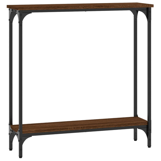 Tavolino Consolle-Tavolino da soggiorno-Tavolo Rovere Marrone 75x22,5x75cm Legno Multistrato
