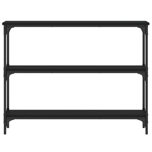 Tavolino Consolle Nero 100x22,5x75 cm in Legno Multistrato 834025