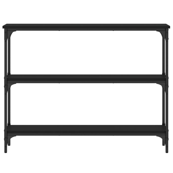 Tavolino Consolle Nero 100x22,5x75 cm in Legno Multistrato 834025