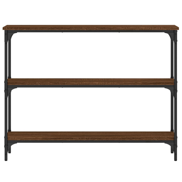 Tavolo Consolle Rovere Marrone 100x22,5x75 cm Legno Multistrato 834029