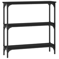 Tavolino Consolle-Tavolino da soggiorno-Tavolo Nero 75x22,5x75 cm in Legno Multistrato