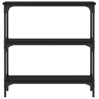 Tavolino Consolle Nero 75x22,5x75 cm in Legno Multistrato 834030