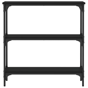 Tavolino Consolle Nero 75x22,5x75 cm in Legno Multistrato