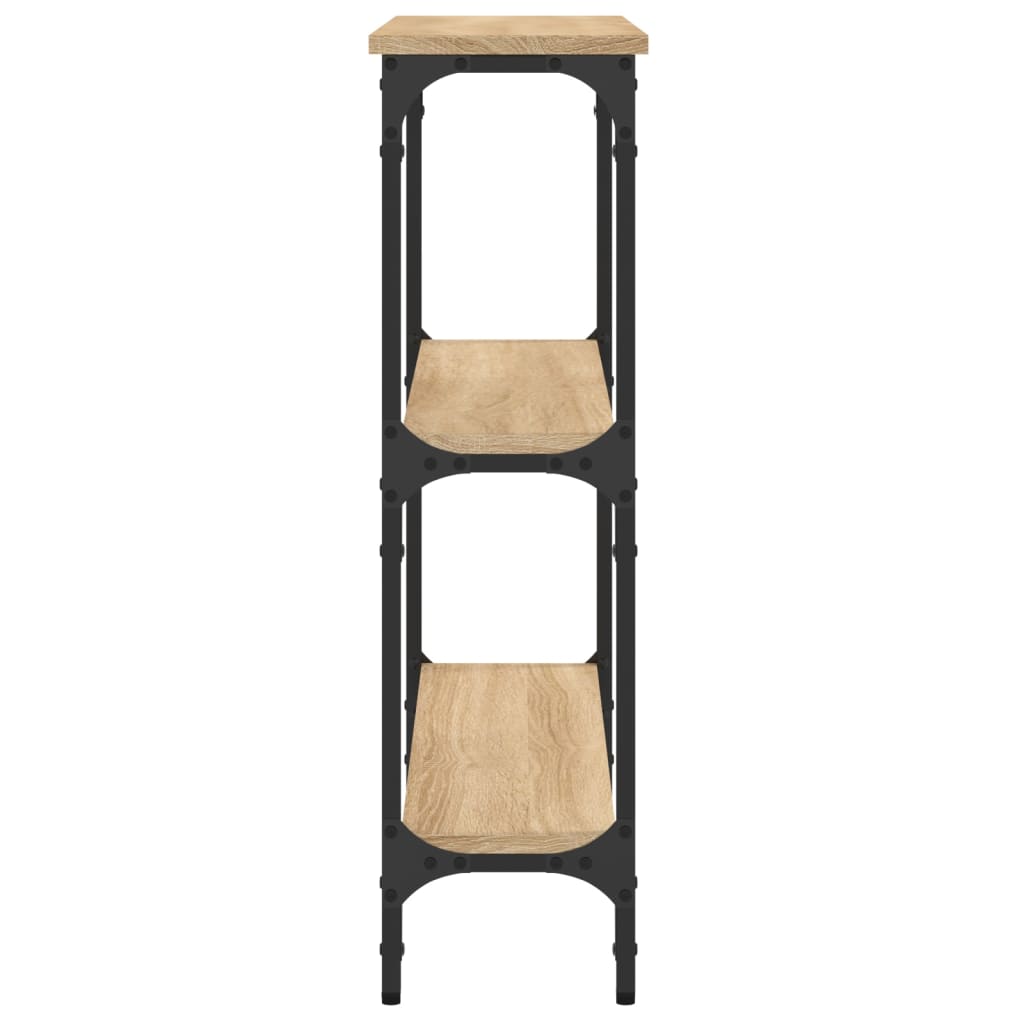Tavolo Consolle Rovere Sonoma 75x22,5x75 cm Legno Agglomerato 834031