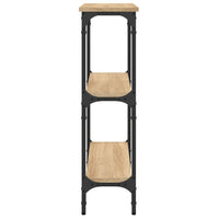 Tavolo Consolle Rovere Sonoma 75x22,5x75 cm Legno Agglomerato 834031