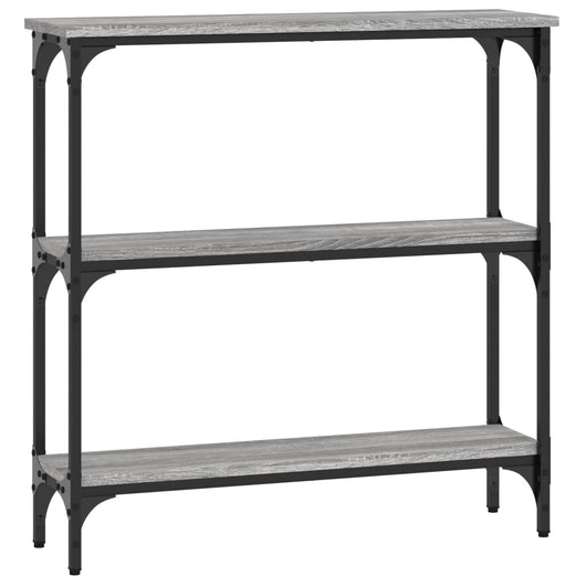 Tavolino Consolle-Tavolino da soggiorno-Tavolo Grigio Sonoma 75x22,5x75 cm Legno Multistrato 650679