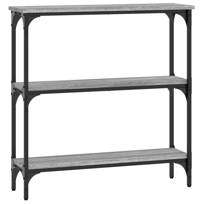 Tavolino Consolle-Tavolino da soggiorno-Tavolo Grigio Sonoma 75x22,5x75 cm Legno Multistrato 650679