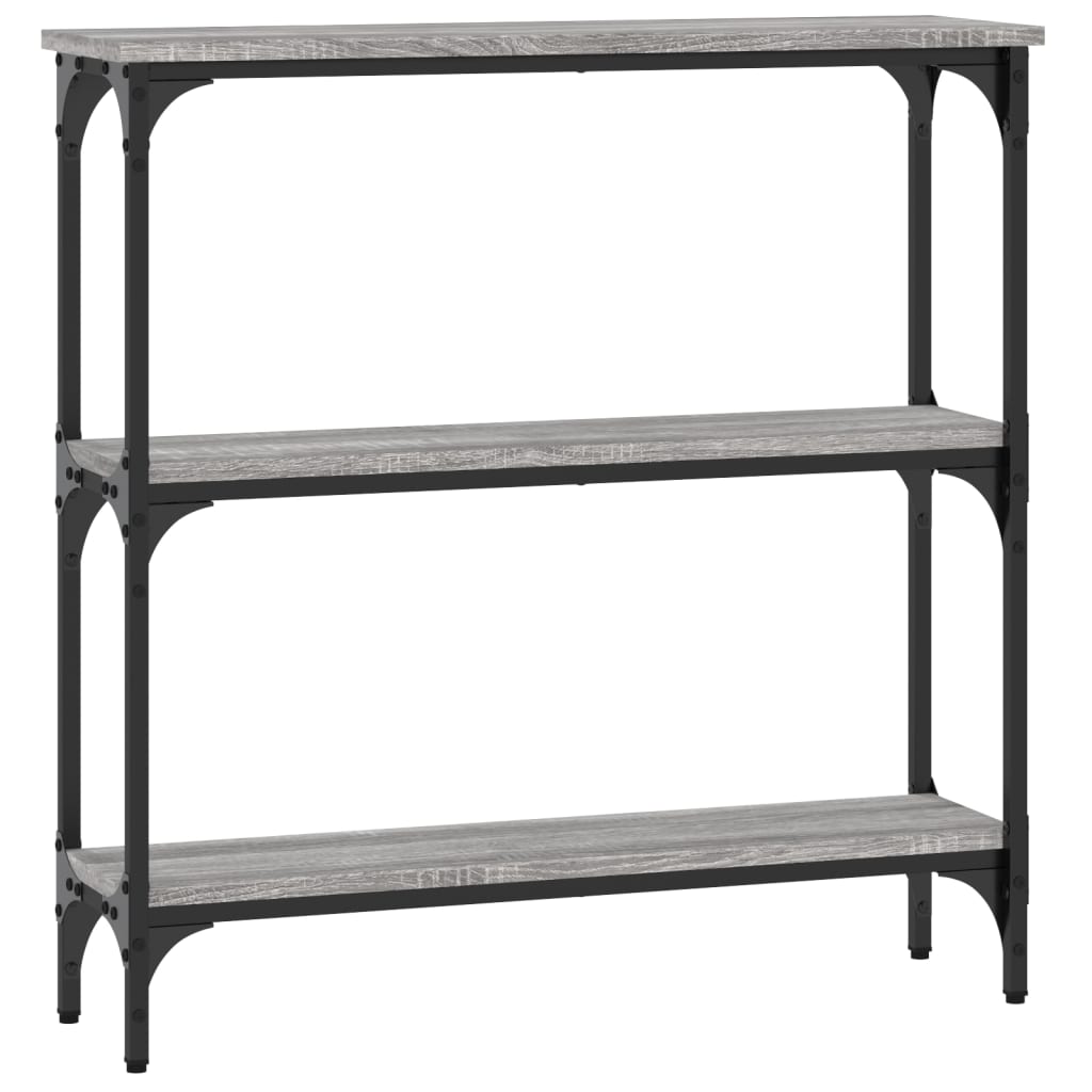 Tavolino Consolle-Tavolino da soggiorno-Tavolo Grigio Sonoma 75x22,5x75 cm Legno Multistrato 650679