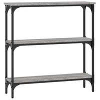 Tavolino Consolle-Tavolino da soggiorno-Tavolo Grigio Sonoma 75x22,5x75 cm Legno Multistrato 650679
