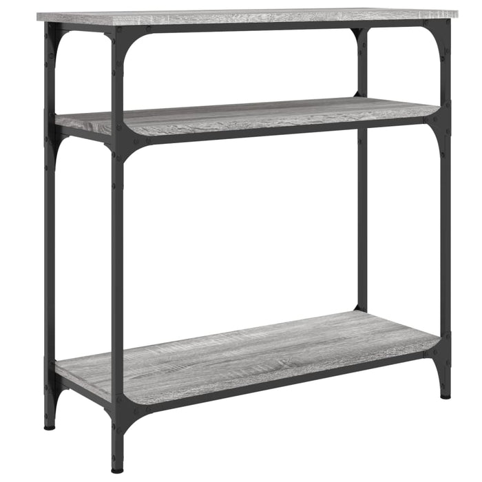 Tavolino Consolle-Tavolino da soggiorno-Tavolo Grigio Sonoma 75x29x75cm in Legno Multistrato