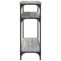 Tavolino Consolle-Tavolino da soggiorno-Tavolo Grigio Sonoma 75x29x75cm in Legno Multistrato