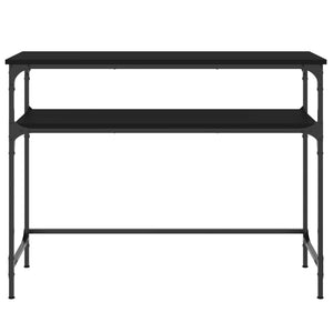 Tavolino Consolle Nero 100x35,5x75 cm in Legno Multistrato