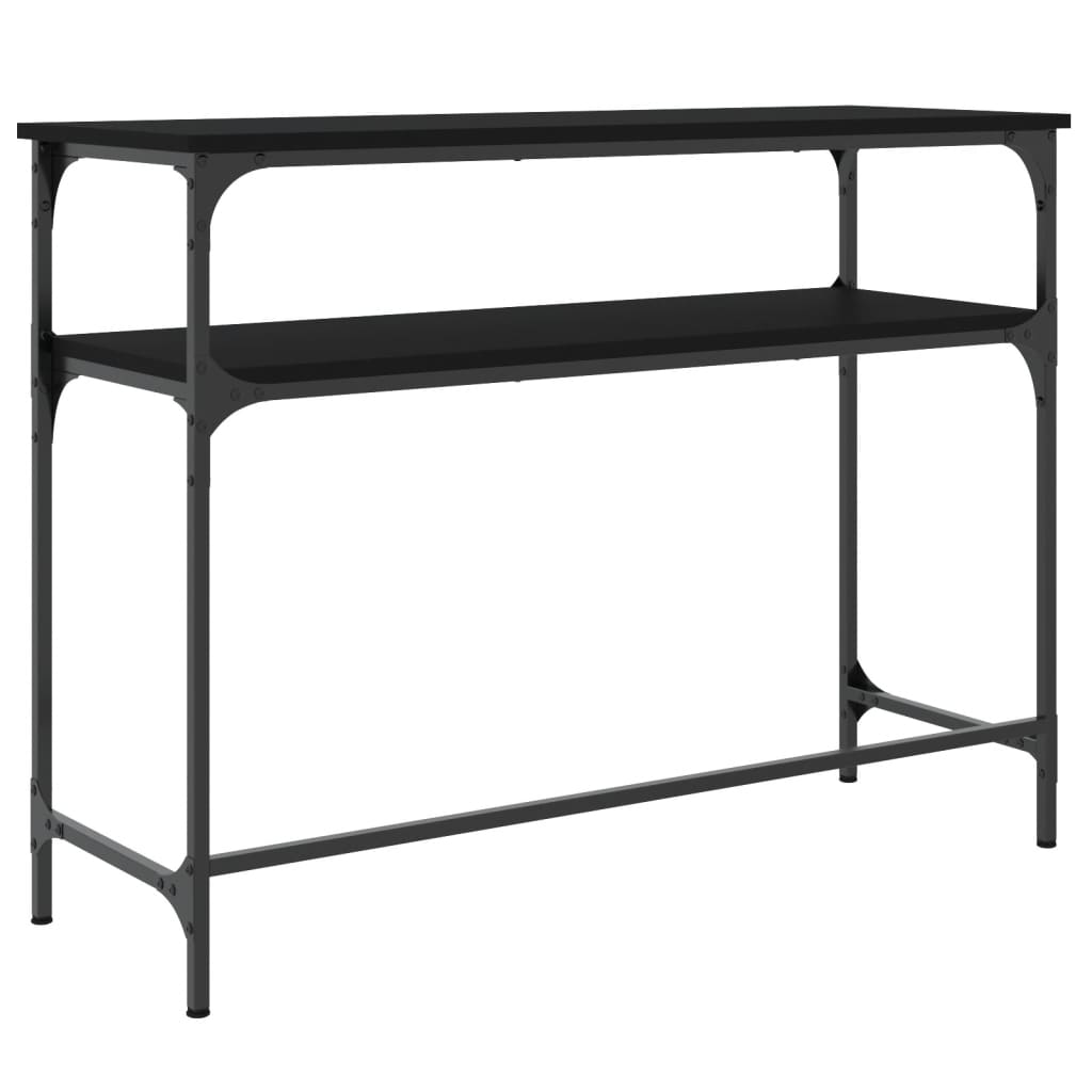 Tavolino Consolle-Tavolino da soggiorno-Tavolo Nero 100x35,5x75 cm in Legno Multistrato 698871