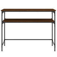 Tavolo Consolle Rovere Marrone 100x35,5x75 cm Legno Multistrato 834049