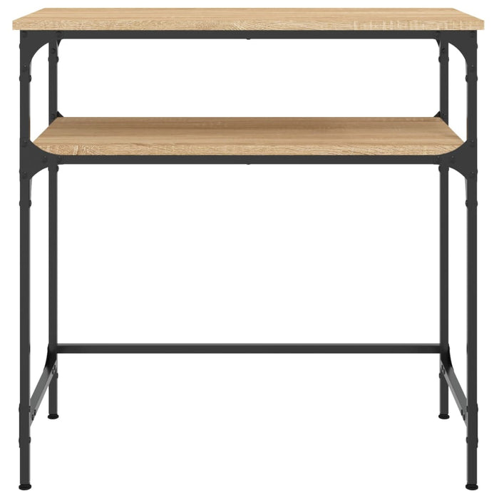 Tavolino Consolle Rovere Sonoma 75x35,5x75cm Legno Multistrato