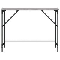 Tavolo Consolle Grigio Sonoma 100x32x75 cm in Legno Multistrato 834058