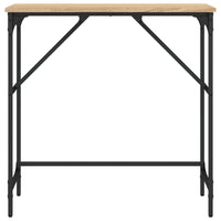 Tavolino Consolle Rovere Sonoma 75x32x75cm in Legno Multistrato 834061