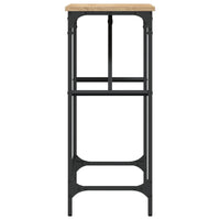 Tavolino Consolle-Tavolino da soggiorno-Tavolo Rovere Sonoma 75x32x75cm in Legno Multistrato