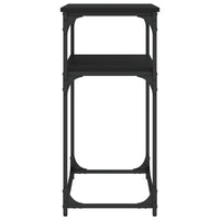 Tavolino Consolle-Tavolino da soggiorno-Tavolo Nero 100x35,5x75 cm in Legno Multistrato 844295