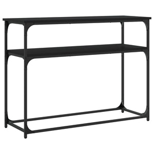 Tavolino Consolle-Tavolino da soggiorno-Tavolo Nero 100x35,5x75 cm in Legno Multistrato 844295